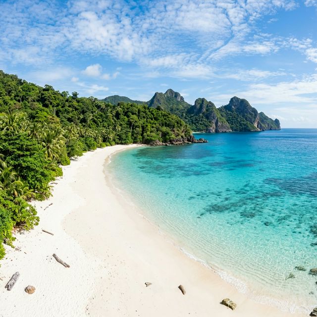 Tropical beach with turquoise water